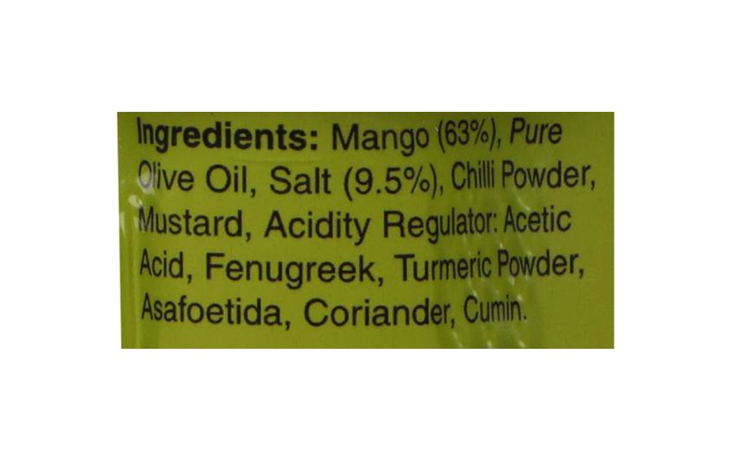 Soul Olive Oil Mango Pickle   Glass Jar  300 grams